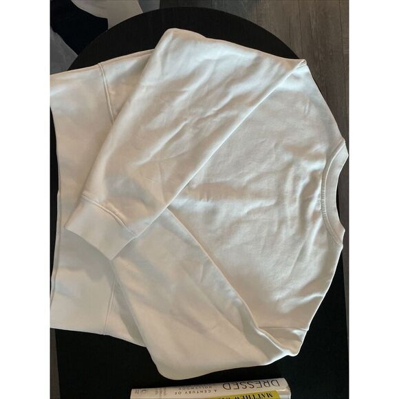 New  AllSaints Flite Separo Sequin Eagle Chalk White Sweatshirt Size Large $249 - Picture 7 of 7